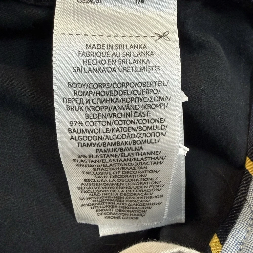 Polo Ralph Lauren Chino Pants Mens 40x36 Black Stretch Straight Fit Casual Pony